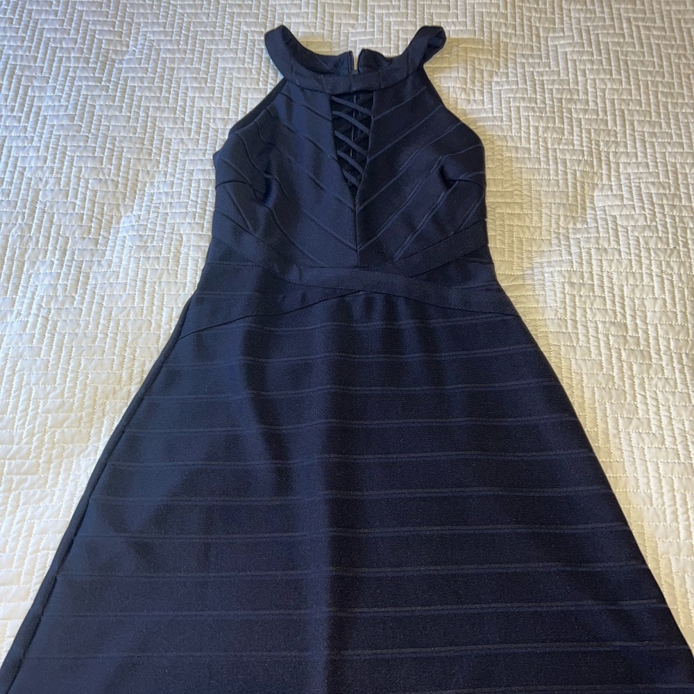 A blue mini dress, size 6